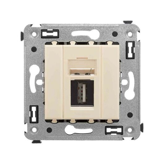 Розетка USB 2.0 1-м СП Avanti "Ванильная дымка" тип А-А DKC 4405403, изображение 2 • Купить по низкой цене в интернет-магазине СМЭК