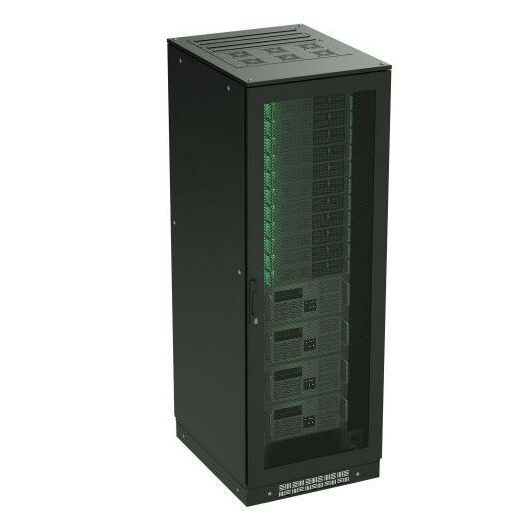 Шкаф напольный 38U 600х600 двери перфорированная/перфорированная укомплектован вводом и заглушками RAL9005 DKC R5IT3866PFB • Купить по низкой цене в интернет-магазине СМЭК