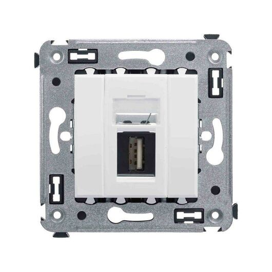 Розетка USB 2.0 1-м СП Avanti "Белое облако" тип А-А DKC 4400403, изображение 2 • Купить по низкой цене в интернет-магазине СМЭК