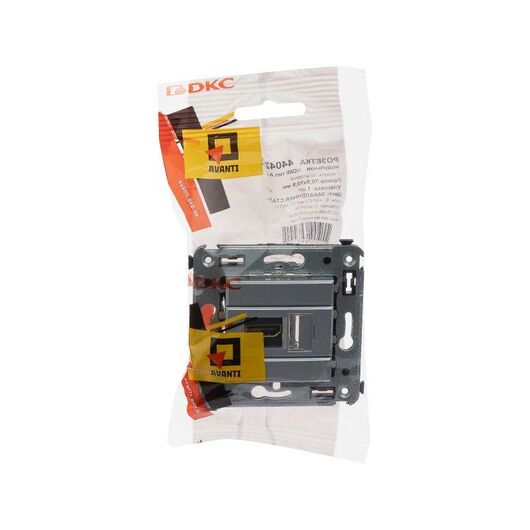 Розетка HDMI 1-м СП Avanti "Закаленная сталь" тип А-А DKC 4404253, изображение 4 • Купить по низкой цене в интернет-магазине СМЭК