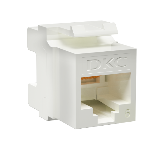 Модуль Keystone RJ45 CAT6 не экранированный 180град. бел. DKC RNK6U180WH • Купить по низкой цене в интернет-магазине СМЭК