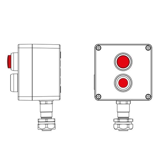 Пост управления взрывозащищенный из алюминия CPE-A-12-(1xP1R(11)-1xLR(250))-1xKAEPM2MHK-20(C)1Ex d e IIC Т5 Gb / Ex tb IIIC T95град.CDb IP66 DKC 2201. • Купить по низкой цене в интернет-магазине СМЭК