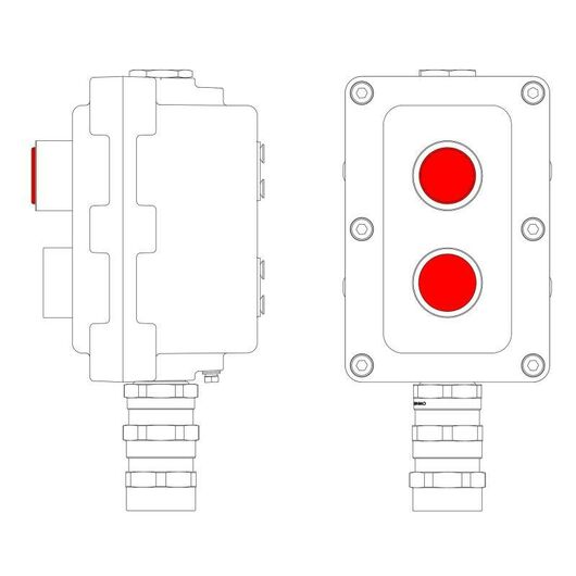Пост управления взрывонепроницаемый из алюминия LCSD-02-B-MC-L1R(220)x1-P1R(11)x1-PCMB-KA3MHK DKC LCSD21000066 • Купить по низкой цене в интернет-магазине СМЭК