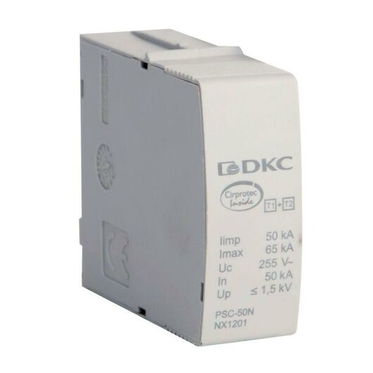 Модуль сменный к УЗИП класс I+II L-N N-PE 50кА (10/350) DKC NX1201 • Купить по низкой цене в интернет-магазине СМЭК