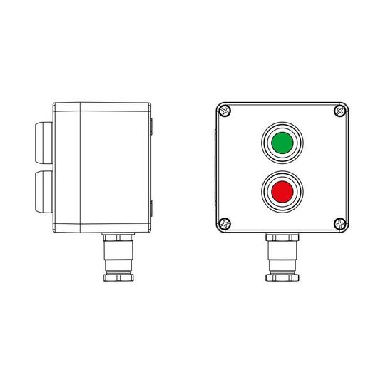 Пост управления взрывозащищенный из полиэстера CPE-P-03-(1xP1G(11)-1xP1R(11))-1xKH2MHK(C)1Ex d e IIC Т5 Gb / Ex tb IIIC T95град.C DbIP66/КЗ DKC 2231.0 • Купить по низкой цене в интернет-магазине СМЭК