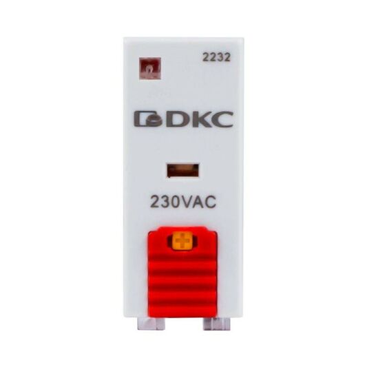 Реле одиночное 230В AC 1 перекидн. контакт тестовая кнопка DKC IR-230AC-1CO-D • Купить по низкой цене в интернет-магазине СМЭК