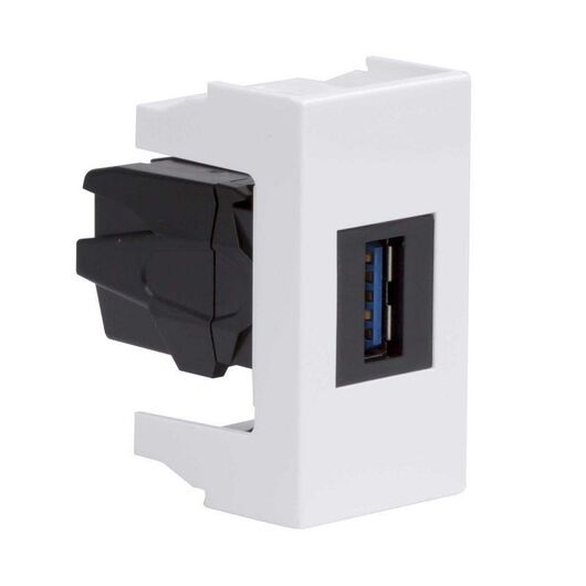 Розетка USB 1-м 1мод. Viva USB 3.0 бел. DKC 43018, изображение 3 • Купить по низкой цене в интернет-магазине СМЭК