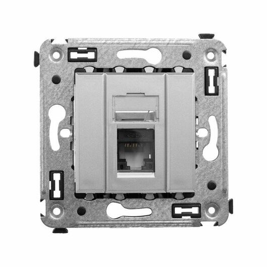 Розетка компьютерная 1-м СП Avanti "Закаленная сталь" RJ45 кат.6 DKC 4404293, изображение 3 • Купить по низкой цене в интернет-магазине СМЭК