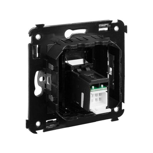 Розетка компьютерная 1-м СП Avanti "Черный квадрат" RJ45 кат.6 DKC 4402293, изображение 4 • Купить по низкой цене в интернет-магазине СМЭК