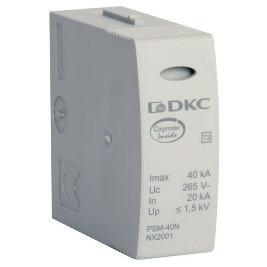 Модуль сменный к УЗИП класс II N-PE 40кА (8/20) DKC NX2001 • Купить по низкой цене в интернет-магазине СМЭК