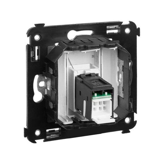 Розетка компьютерная 1-м СП Avanti "Закаленная сталь" RJ45 кат.6 DKC 4404293, изображение 2 • Купить по низкой цене в интернет-магазине СМЭК