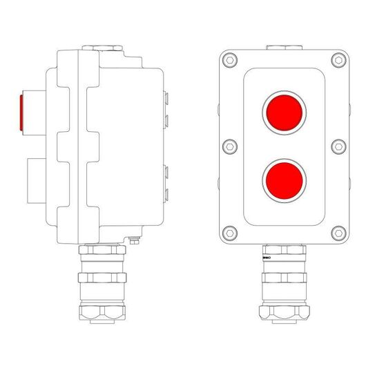 Пост управления взрывонепроницаемый из алюминия LCSD-02-B-MC-L1R(220)x1-P1R(11)x1-PCMB-KAEPM3MHK-20 DKC LCSD21000094 • Купить по низкой цене в интернет-магазине СМЭК