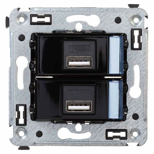 Устройство зарядное USB СП Avanti "Черный квадрат" DKC 4402543, изображение 2 • Купить по низкой цене в интернет-магазине СМЭК