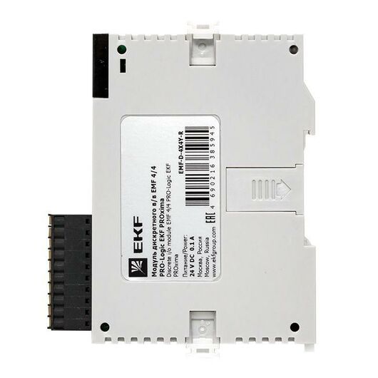 Модуль дискретного в/в EMF 4/4 PRO-Logic PROxima EKF EMF-D-4X4Y-R, изображение 5 • Купить по низкой цене в интернет-магазине СМЭК