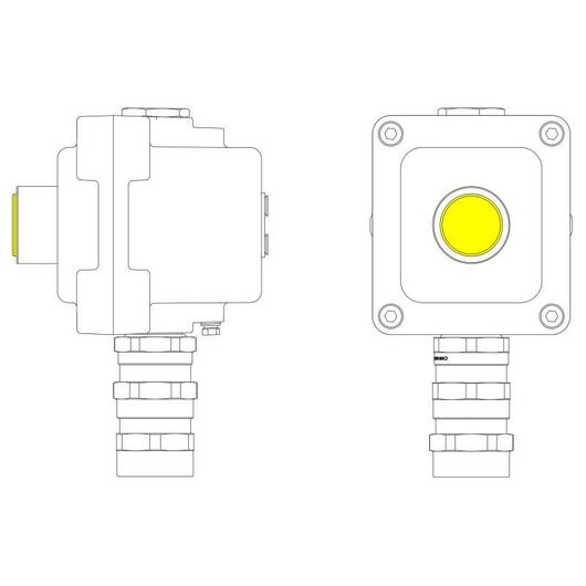 Пост управления взрывонепроницаемый из алюминия LCSD-01-B-MC-L1Y(220)x1-PCMB-KA3MHK DKC LCSD21000018 • Купить по низкой цене в интернет-магазине СМЭК