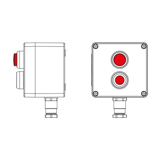 Пост управления взрывозащищенный из полиэстера CPE-P-03-(1xP1R(11)-1xLR(250))-1xKH2MHK(C)1Ex d e IIC Т5 Gb / Ex tb IIIC T95град.C DbIP66/КЗ DKC 2231.0 • Купить по низкой цене в интернет-магазине СМЭК