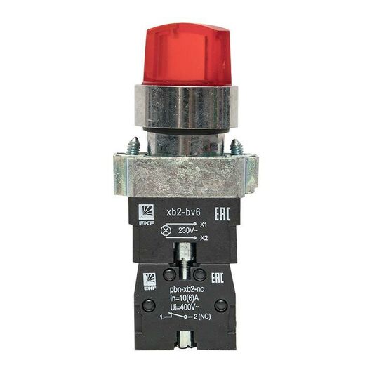 Переключатель BD33 3P с красн. подстветкой 230В NO PROxima EKF xb2-bk33-r-230 • Купить по низкой цене в интернет-магазине СМЭК