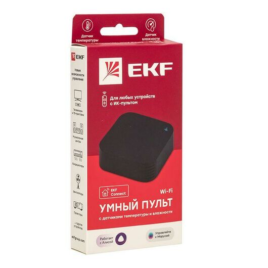 Пульт Умный Connect с датчиками температуры и влажности EKF irr-ths, изображение 3 • Купить по низкой цене в интернет-магазине СМЭК