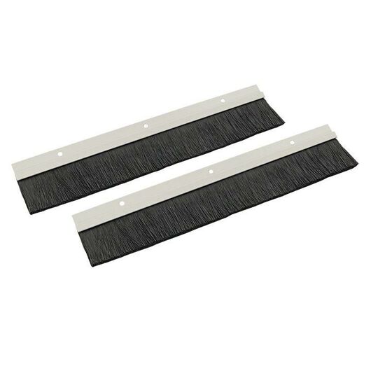 Буртик щеточный на алюминиевом держателе 300х45 (уп.2шт) Basic EKF BSCE3045C, изображение 2 • Купить по низкой цене в интернет-магазине СМЭК