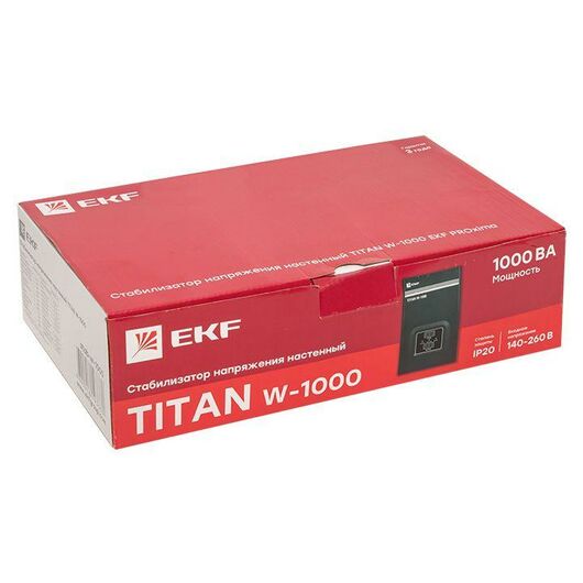 Стабилизатор напряжения настенный TITAN W-1000 PROxima EKF stab-w-1000, изображение 2 • Купить по низкой цене в интернет-магазине СМЭК