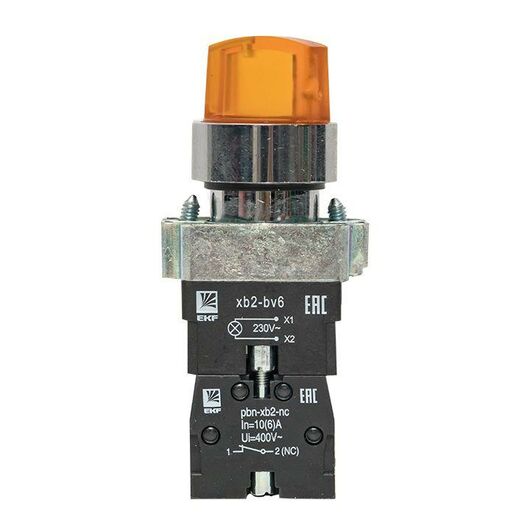 Переключатель BD33 3P с желт. подстветкой 230В NO PROxima EKF xb2-bk33-y-230, изображение 5 • Купить по низкой цене в интернет-магазине СМЭК