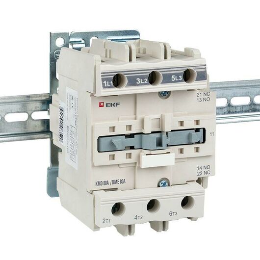 Контактор КМЭ малогабаритный 80А 24В NO+NC PROxima EKF ctr-s-80-24, изображение 2 • Купить по низкой цене в интернет-магазине СМЭК