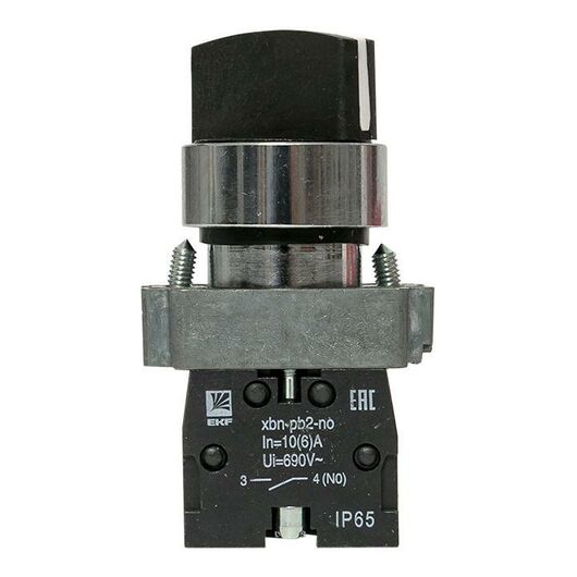 Переключатель BD21 2P короткая ручка NO IP65 PROxima EKF xb2-bd21-65, изображение 2 • Купить по низкой цене в интернет-магазине СМЭК