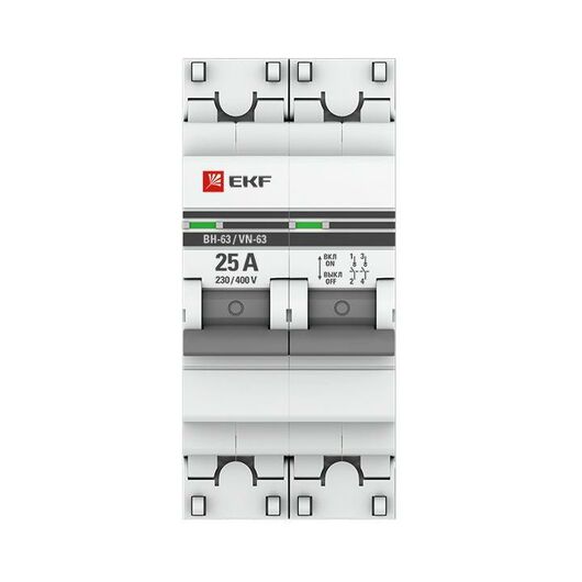 Выключатель нагрузки 2п 25А ВН-63 PROxima EKF SL63-2-25-pro • Купить по низкой цене в интернет-магазине СМЭК