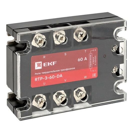Реле твердотельное трехфазное RTP-60-DA PROxima EKF rtp-3-60-da, изображение 4 • Купить по низкой цене в интернет-магазине СМЭК