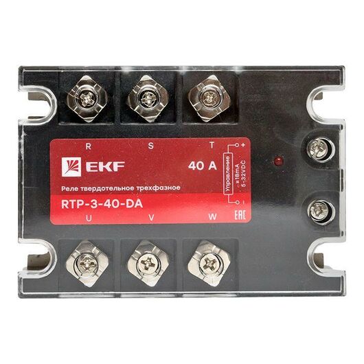 Реле твердотельное трехфазное RTP-40-DA PROxima EKF rtp-3-40-da, изображение 5 • Купить по низкой цене в интернет-магазине СМЭК
