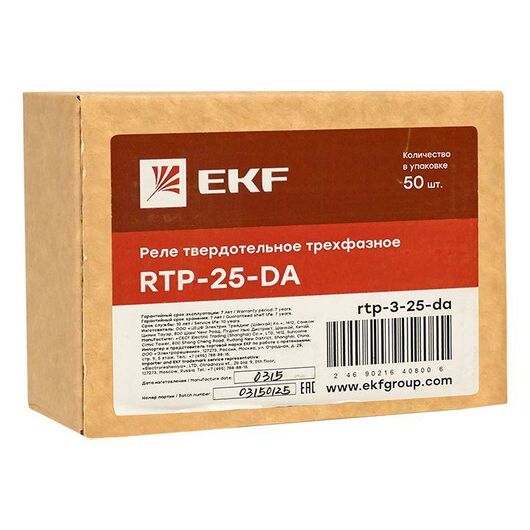 Реле твердотельное трехфазное RTP-25-DA PROxima EKF rtp-3-25-da, изображение 6 • Купить по низкой цене в интернет-магазине СМЭК