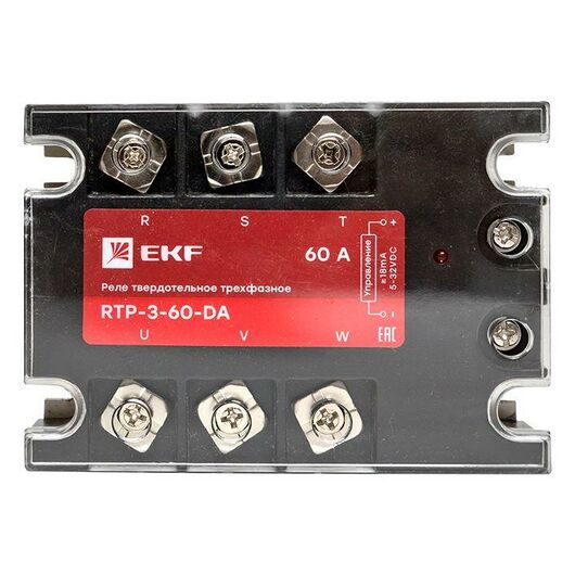 Реле твердотельное трехфазное RTP-60-DA PROxima EKF rtp-3-60-da, изображение 3 • Купить по низкой цене в интернет-магазине СМЭК