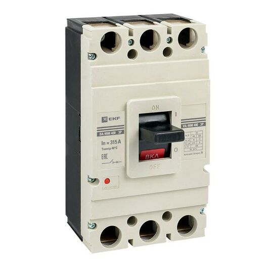 Выключатель автоматический 3п 400/315А 42кА ВА-99М PROxima EKF mccb99-400-315m, изображение 2 • Купить по низкой цене в интернет-магазине СМЭК