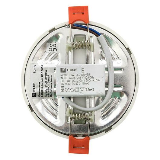 Светильник светодиодный ДВО 1003 6Вт 6500К IP20 встраив. Basic EKF DLL-1003-6-6500, изображение 8 • Купить по низкой цене в интернет-магазине СМЭК