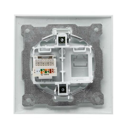 Розетка компьютерная 1-м СП Валенсия RJ45 бел. PROxima EKF EWK01-035-10, изображение 2 • Купить по низкой цене в интернет-магазине СМЭК