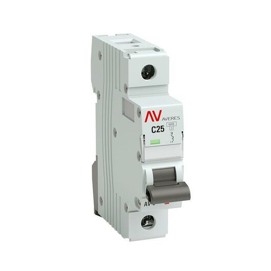 Выключатель автоматический модульный 1п C 25А 6кА AV-6 AVERES EKF mcb6-1-25C-av, изображение 3 • Купить по низкой цене в интернет-магазине СМЭК