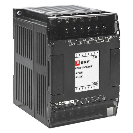 Модуль дискретного в/в REMF 8/8 PRO-Logic EKF REMF-D-8X8Y-R, изображение 4 • Купить по низкой цене в интернет-магазине СМЭК