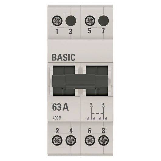 Переключатель трехпозиционный 2п 63А Basic EKF tps-2-63 • Купить по низкой цене в интернет-магазине СМЭК