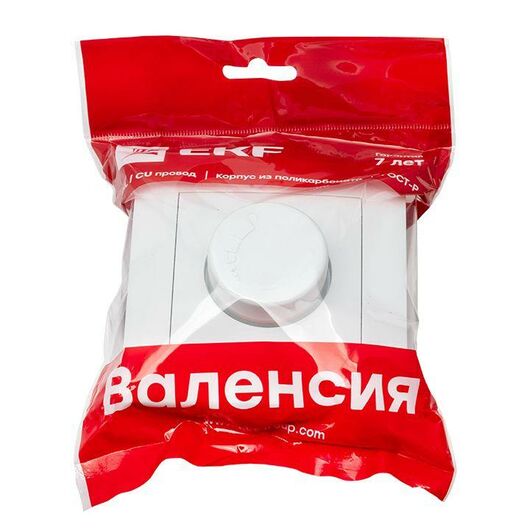 Светорегулятор Валенсия 600Вт 220В бел. PROxima EKF EWD06-101-10, изображение 2 • Купить по низкой цене в интернет-магазине СМЭК
