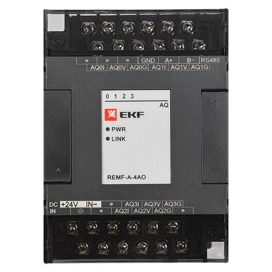 Модуль аналогового вывода REMF 4 PRO-Logic EKF REMF-A-4AO, изображение 4 • Купить по низкой цене в интернет-магазине СМЭК