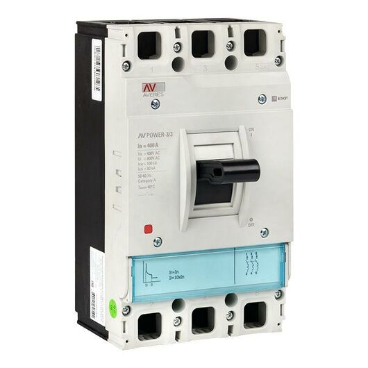 Выключатель автоматический 3п 400А 35кА AV POWER-3/3 TR AVERES EKF mccb-33-400-TR-av, изображение 2 • Купить по низкой цене в интернет-магазине СМЭК