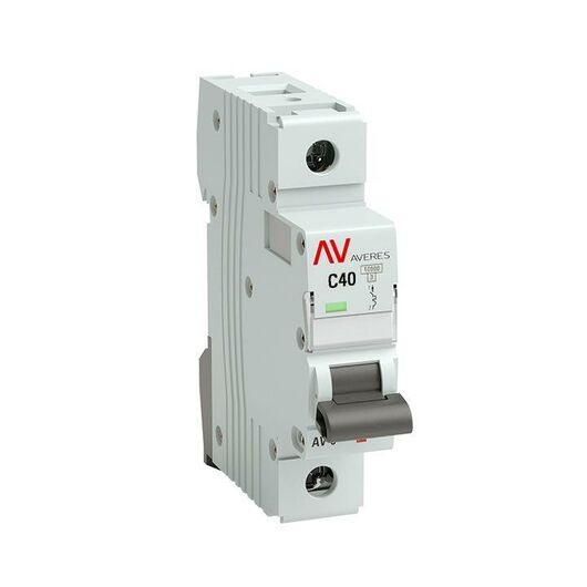 Выключатель автоматический модульный 1п C 40А 10кА AV-10 AVERES EKF mcb10-1-40C-av, изображение 2 • Купить по низкой цене в интернет-магазине СМЭК
