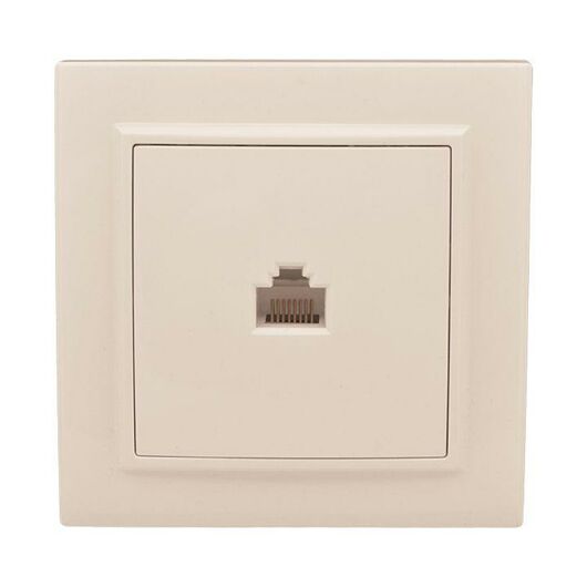 Розетка компьютерная 1-м СП Минск RJ45 беж. EKF ERK01-035-20, изображение 2 • Купить по низкой цене в интернет-магазине СМЭК