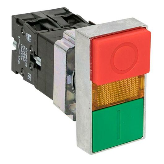 Кнопка  LAY5-BW8465 "I-O" прямоугольная 230В NO+NC PROxima EKF pbn-bw8465, изображение 2 • Купить по низкой цене в интернет-магазине СМЭК