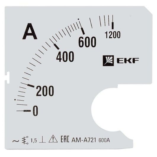 Шкала сменная для A721 600/5А-1.5 PROxima EKF s-a721-600 • Купить по низкой цене в интернет-магазине СМЭК