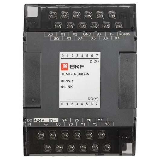 Модуль дискретного в/в REMF 8/8 N PRO-Logic EKF REMF-D-8X8Y-N, изображение 5 • Купить по низкой цене в интернет-магазине СМЭК