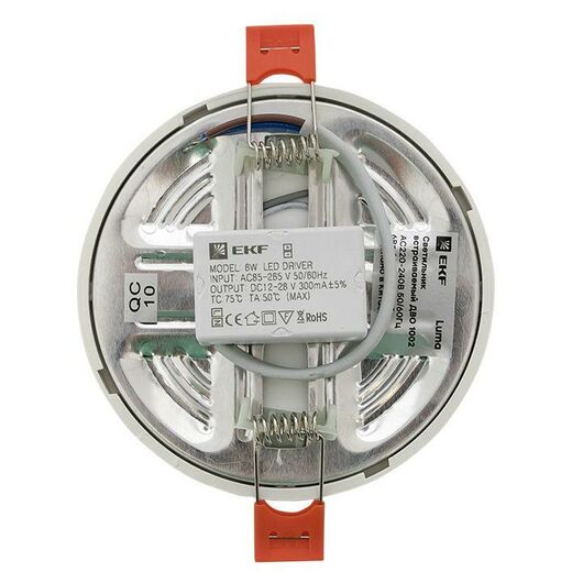 Светильник светодиодный ДВО 1002 6Вт 4000К IP20 встраив. Basic EKF DLL-1002-6-4000, изображение 7 • Купить по низкой цене в интернет-магазине СМЭК