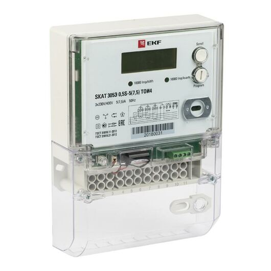 Счетчик SKAT 315E/0.5S-5(7.5) 3ф многотариф. TIRP PROxima EKF 31503R • Купить по низкой цене в интернет-магазине СМЭК