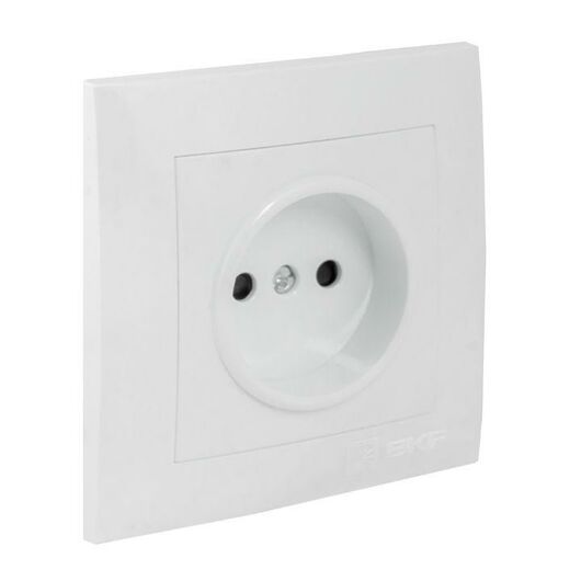 Розетка 1-м СП Валенсия 10А IP20 без заземл. защ. шторки бел. PROxima EKF EWR10-022-10, изображение 2 • Купить по низкой цене в интернет-магазине СМЭК