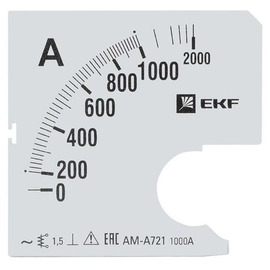 Шкала сменная для A721 1000/5А-1.5 PROxima EKF s-a721-1000 • Купить по низкой цене в интернет-магазине СМЭК
